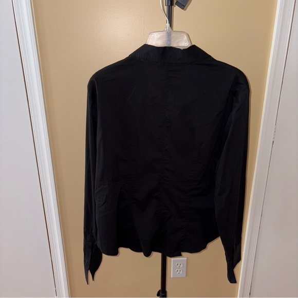 New York & Company Black Button Down Shirt - Picture 7 of 7